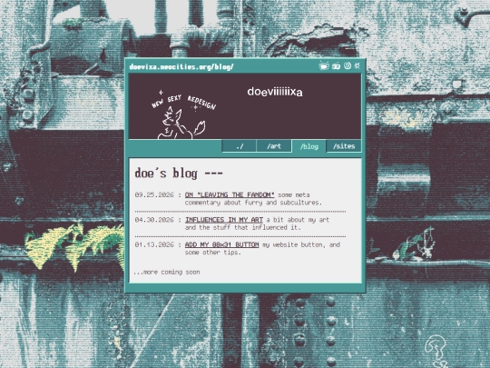 blog screenshot