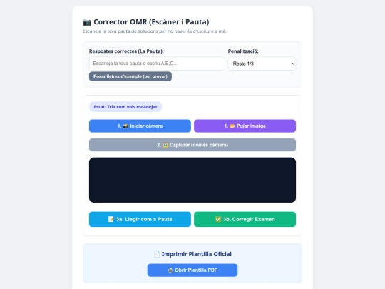 quiz/corrector screenshot