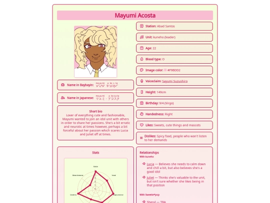 characters/mayumi screenshot