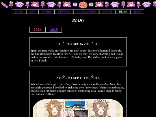 blog screenshot