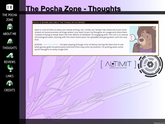 thoughts screenshot