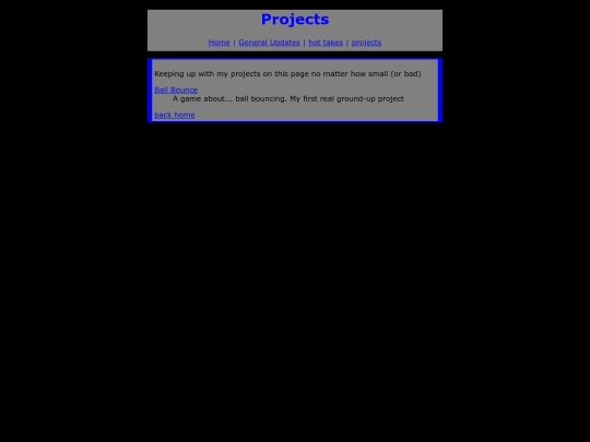 projects screenshot