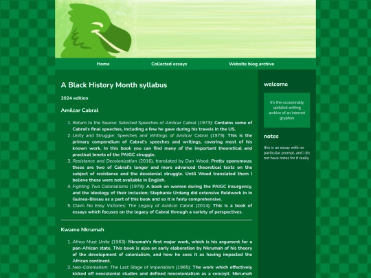 essays/BHM/syllabus screenshot