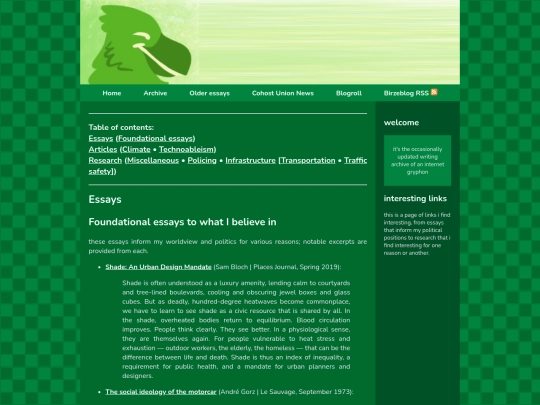 non-essay/interestinglinks screenshot