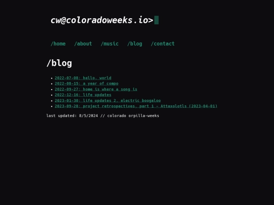 blog screenshot