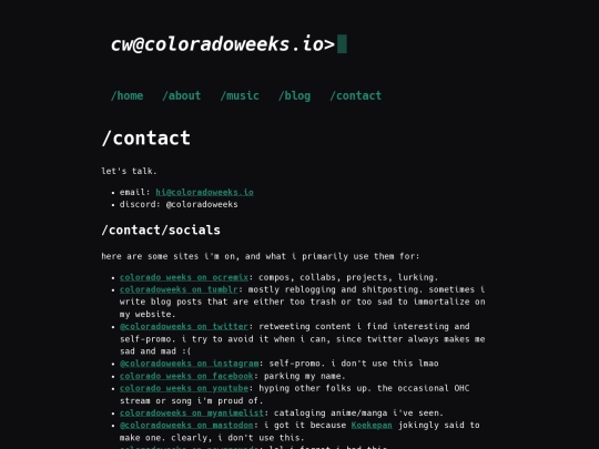 contact screenshot