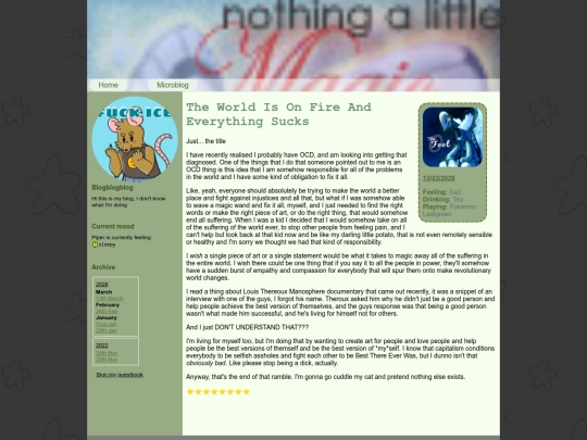 blog screenshot