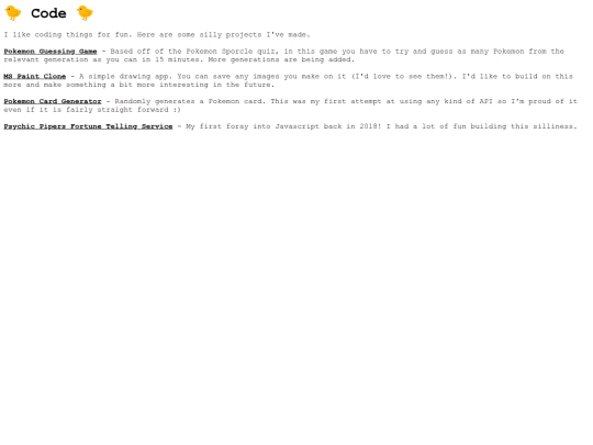 projects/code/code screenshot