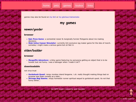 games screenshot