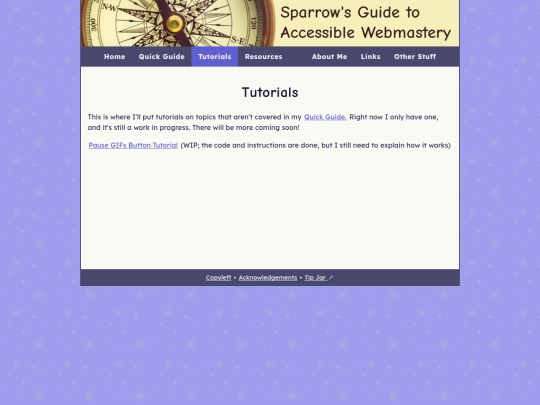 tutorials screenshot