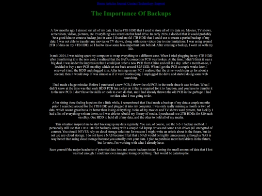 backups screenshot