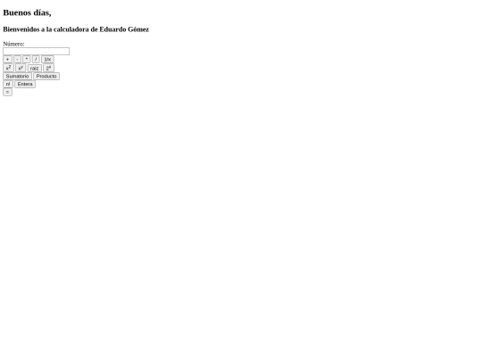 CalculadoraJQ screenshot