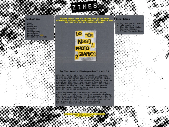 zines screenshot