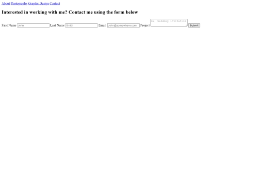 portfolio/contact screenshot