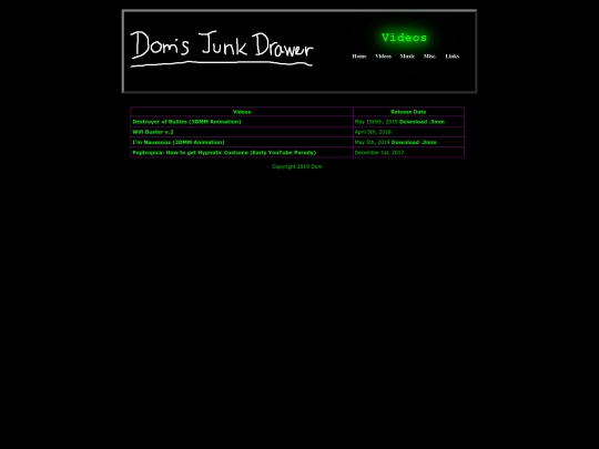 videos screenshot