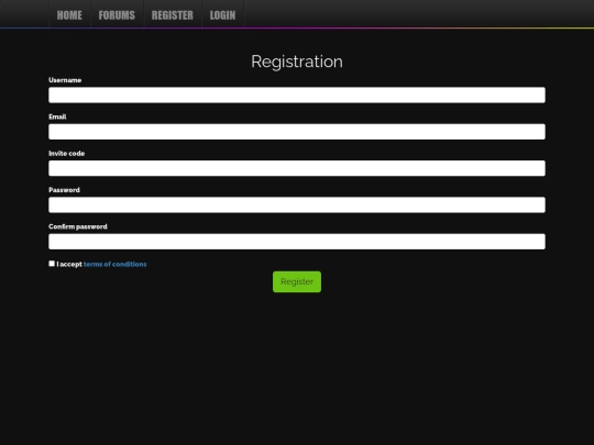 register screenshot