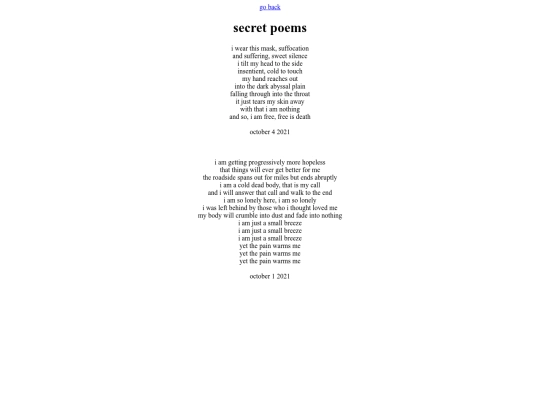 finished/secretpoems screenshot