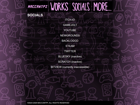 socials screenshot