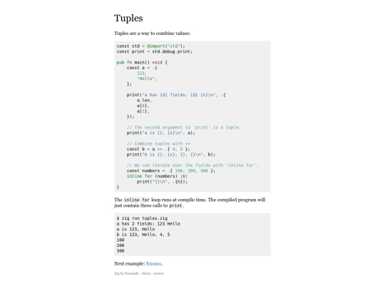 tuples screenshot