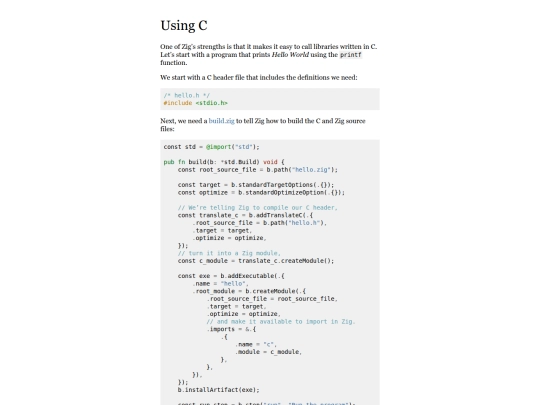 using-c screenshot