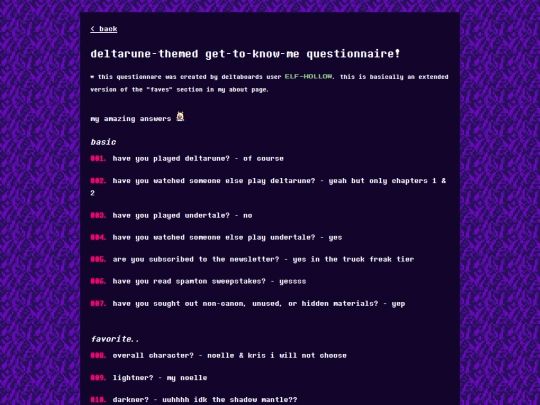 post/questionnare screenshot