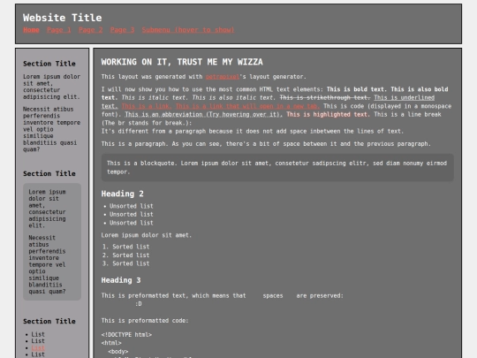 index screenshot