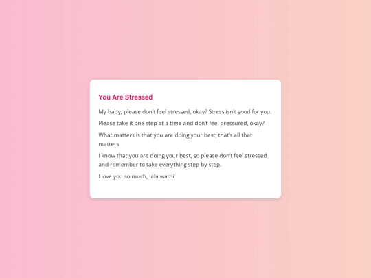 stress screenshot