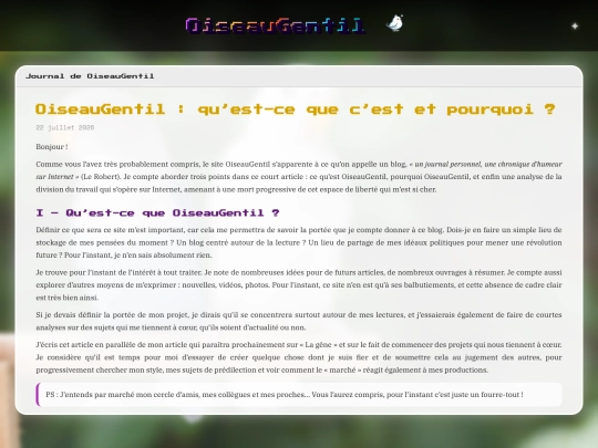 Articles/ArticleOiseauG screenshot