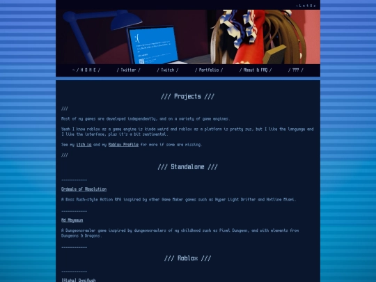 projects screenshot