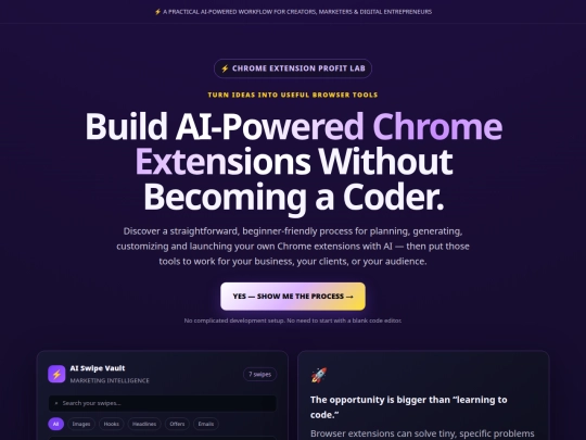 ChromeExtensionProfitLab screenshot