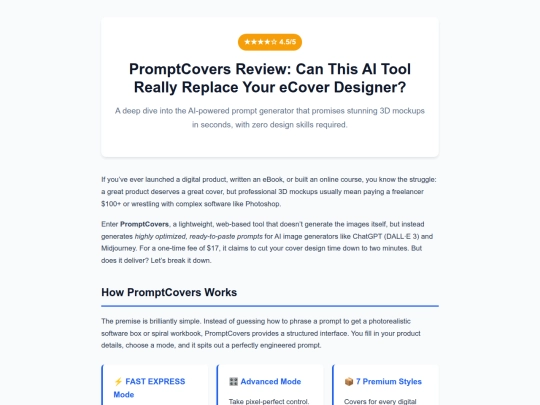 PromptCovers-Review screenshot