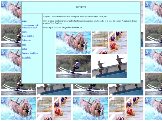 deportes acuaticos screenshot