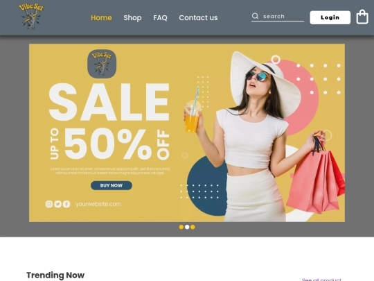 Shopping Website screenshot
