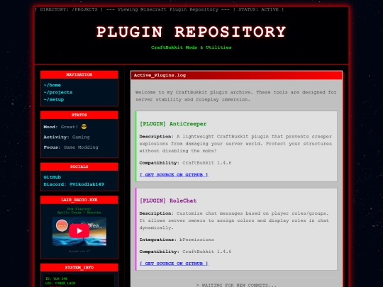 projects screenshot
