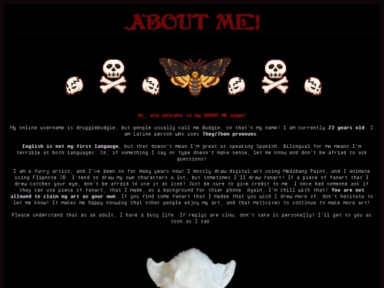aboutme screenshot
