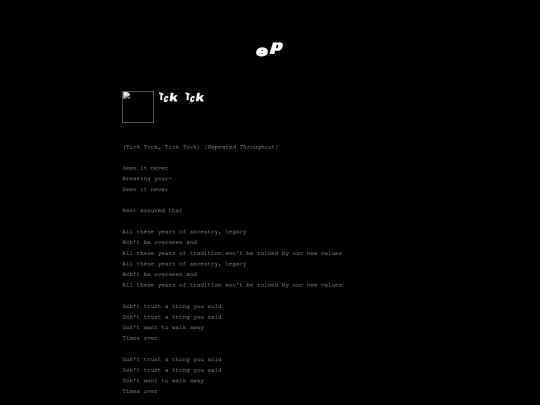 lyrics/ep screenshot