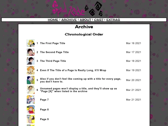 archive screenshot