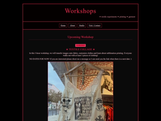 workshops screenshot