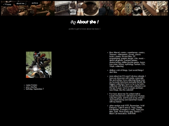 aboutme screenshot