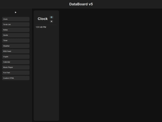 databoard/open screenshot