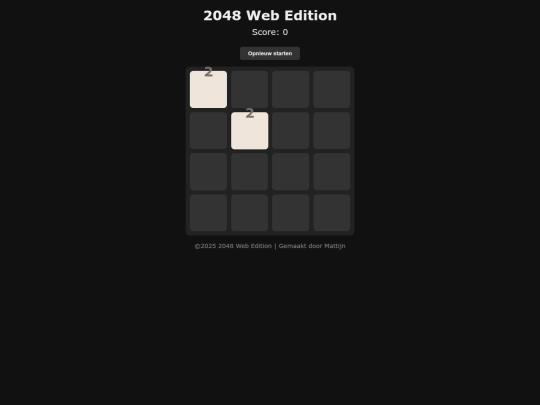 games/2048 screenshot