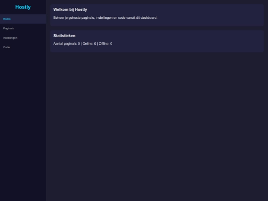 hostly screenshot