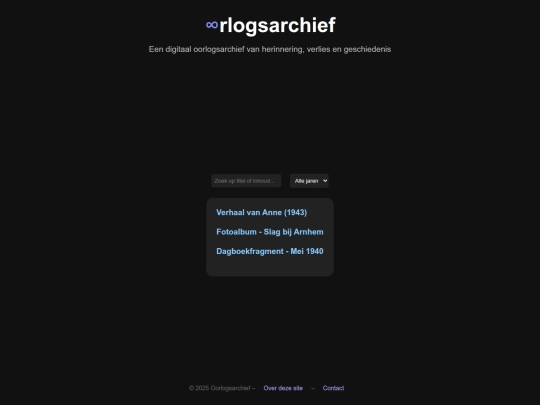 oorlog/archief screenshot