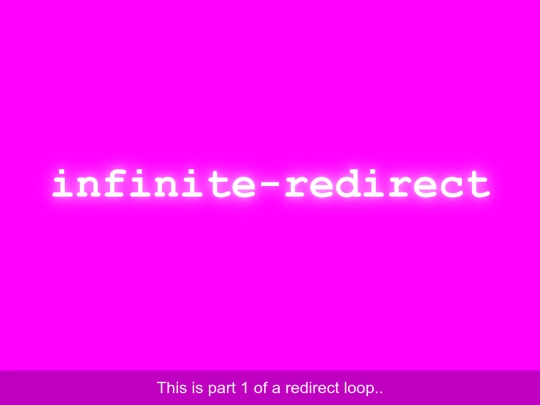 badhtml/infinite-redirect screenshot