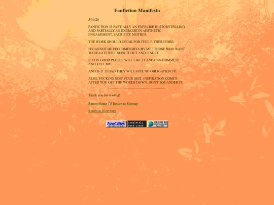 blog/fic screenshot