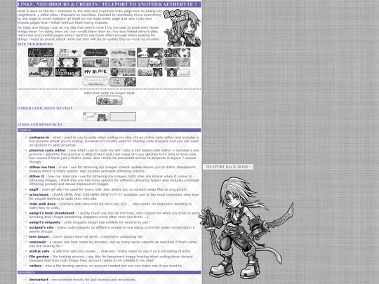 links screenshot