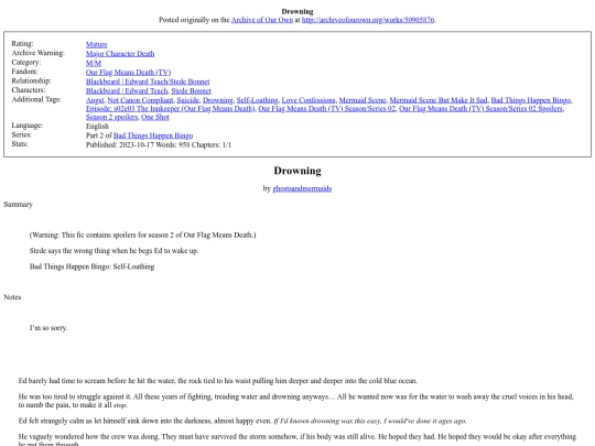 Drowning screenshot