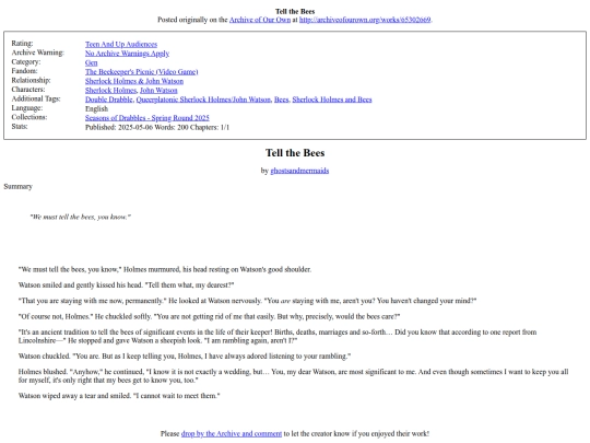 Tell_the_Bees screenshot