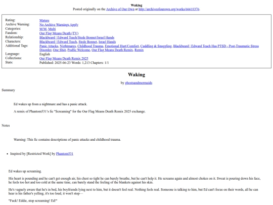 Waking screenshot