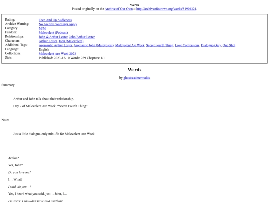 Words screenshot